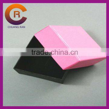 Pink blank cheap made paper jewelry box for ring
