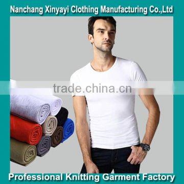 High Fashion 100% Cotton Men Blank T Shirts Bulk Buy from Knit Garments Factory in China