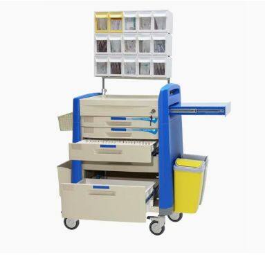 Medical Equipment Lightweight Room Service Trolley Emergency Trolley Hospital Trolley photo-3