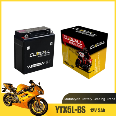 High CCA YTX5L-BS Lead acid fuel motorcycle engine start battery