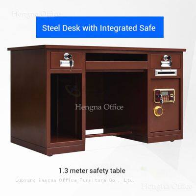 Durable Locking Desk With Integrated Cash Safe – Password + Master Key + Emergency Keyhole, Heavy Duty for Commercial Use photo-2