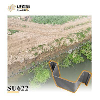 Philippines PVC Sheet Pile Z Type U Type Plastic Vinyl Sheet Pile for Water Flood Control River Bank Channel Dam Pond Seawall
