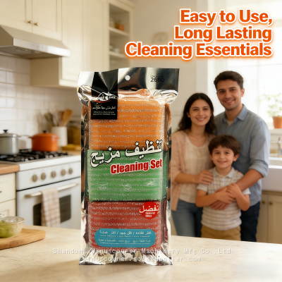 Multipurpose Steel Wire Dish Cloth Kitchen Clean Scourer Sponge Pad Wet and Dry Use Anti-scratch Steel Scourer Pad photo-4