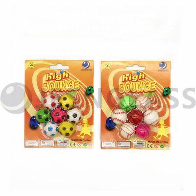Hot Sale 25MMhigh Bouncy Ball Children's Toy Rubber Balls Blister Card Package