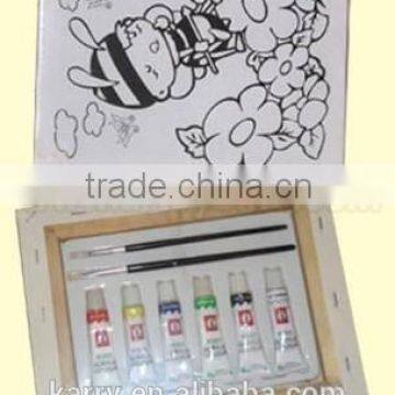 6-Color Canvas Painting Set 3055, Child DIY