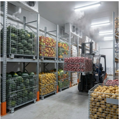 Galvanized Metal Wire Storage Cage Container photo-3