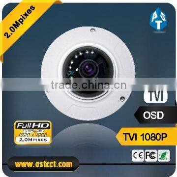 2.0MP Full HD 1080P TVI Sony CMOS Sensor Color IR Dome CCTV Camera with Fisheyes 360 degress 2.1mm lens support IP66