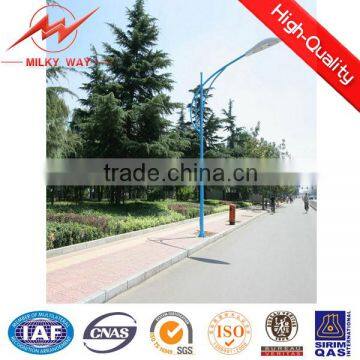 Single arm&double arms Q235,Q345 material solar street light pole