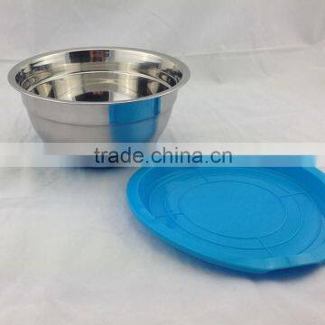 30cm Stainless Steel Salad Bowls with Silicone Bottom