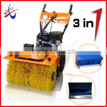 6.5hp 3 in 1 Snow Sweeper,Manual Sweeper,Road Sweeper Cleaning Equipment