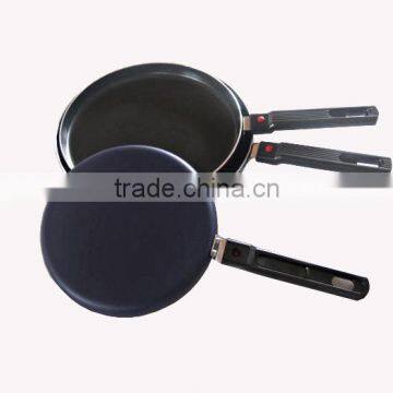 Aluminum non-stick pancake pan with detachable handle QD-CP005