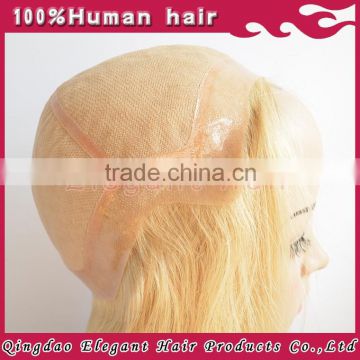 Full swiss lace with PU around brazilian hair human wigs wholesale china