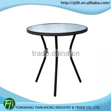 hot salling!!!round metal table base/glass dining table