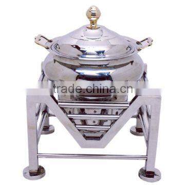 Steel Cheffing Dish, Wedding & Party utensils, food serving dish, hot keeping dish, Catering item, Hotel & Restaurant utensils