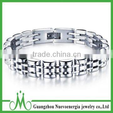 New Fashion Womens Mens Silver Pure Stainless Steel Watch Belt Bracelet Chain