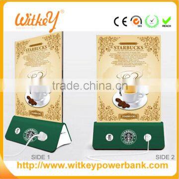 2016 Hot Selling Factory Price Menu Holder Restaurant Power Bank photo-2