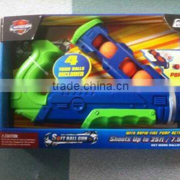 plastic Soft ball gun with 4 ball