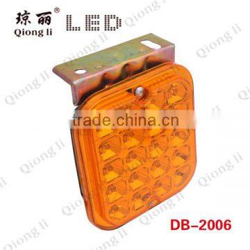 Led fog light with iron plate,universial yellow fog lights,led combination fog light lamp 24volt