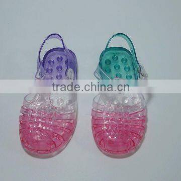 Newest Rainbow Design Jelly Kids fancy Sandals