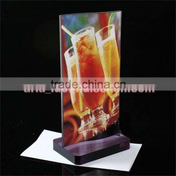 Table top acrylic menu holder,chinese menu holder