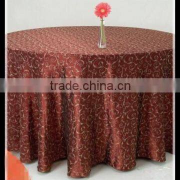 Luxury wrinkle crushed jacquard fabric tablecloth for weddings