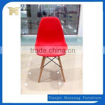Armless Eam Chair Plastic Chair With Wood Legs HYH-A304 photo-2