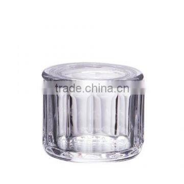 Handmade Glass Candy Jar with lid, 78mm.