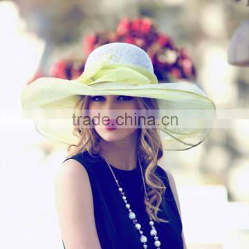 Custom colorful philippes party hats large brim sinamay hat bases