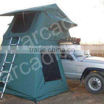 2014 new style high quality polyester cotton steel ladder awning and roof top tent