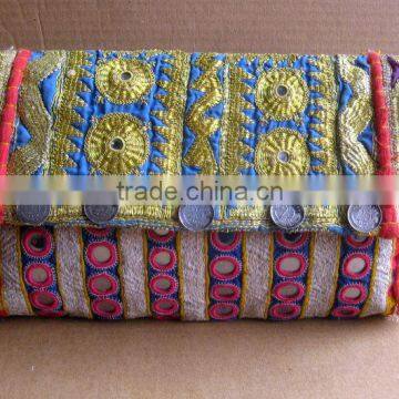 Indian handmade banjara clutch bag tote bag gypsy kutchi vintage messenger purse