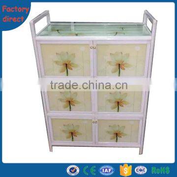 Known Down Struction Aluminium Rack Cabinet For Kitchen With Glass Door photo-4