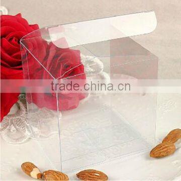 clear plastic pvc boxes for party favor wedding