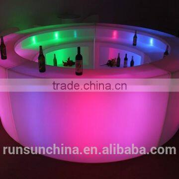 Cool design light up led plastic bar counter, led round bar counter,under led round bar counter with lights                        
                                                                                Supplier's Choice