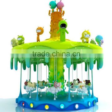 Super funny!!! 2015 Popular amsuement ride electric luxury sweety candy carousel rides