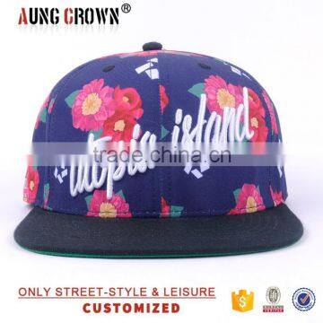 floral snapback hats custom 3d design custom snapback hats