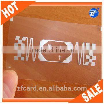 Customized design transparent plastic business cards