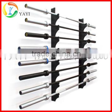 9 Pieces Gym Wall Mounted Olympic Barbell Storage Rack                        
                                                Quality Choice