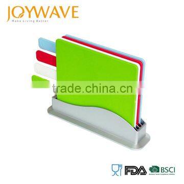 As seen on tv colored color index cutting board with stand