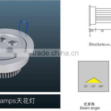 12W down light with CE certificate