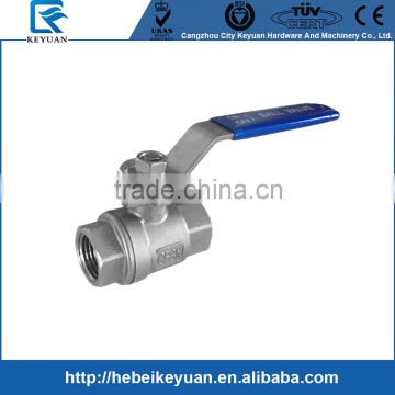 SS Brewing Fitting DN15 304 Stainless Steel 2pc Ball Valve NPT Threaded Ends