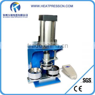 Pneumatic badge button pin making machine