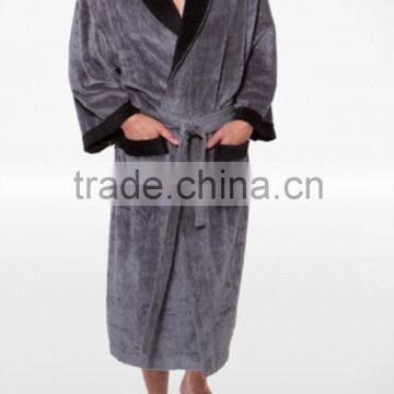 Wholesale Men's Premium Bamboo Velvet Bathrobe