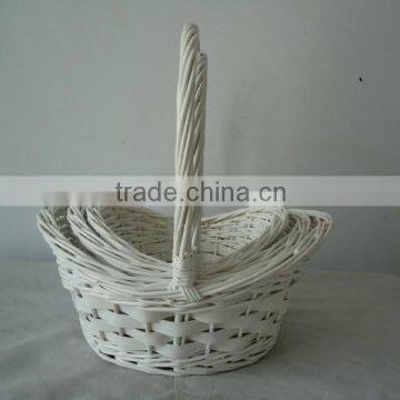 Beautiful Design Best Selling White Wicker Flower Baskets