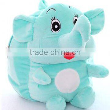 cute elephant shape plush baby bag/prevent losing plush baby bag