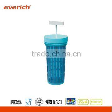 New 20oz AS Double Wall Water Tumbler With Fruit Infuser Straw Lid photo-4