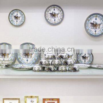 70pcs Luxury Pakistani Porcelain Dinner Set, Fine Bone China Dinner Set for 6 People photo-2