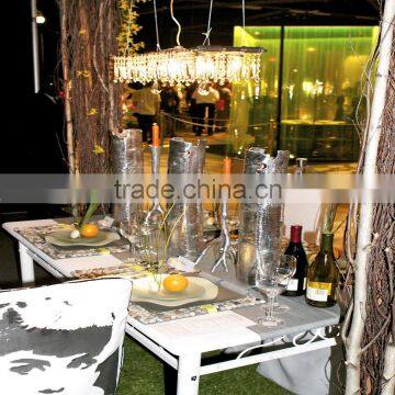 Newest 8*E14 Contemporary Crystal & Metal Chandelier From China photo-4