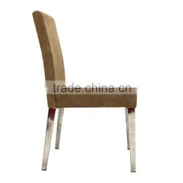 Brushed Stainless Steel Banquet Dining Chair photo-2