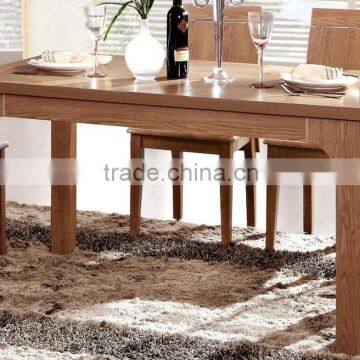 100% Oak Wooden material dinning table set with chairs A37+A35+A153