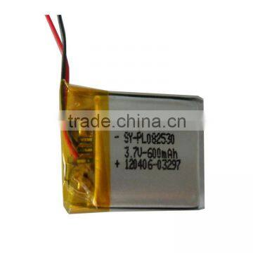 3.7v 90mah polymer lithium battery/lithium polymer battery 3.7v with 2500mah